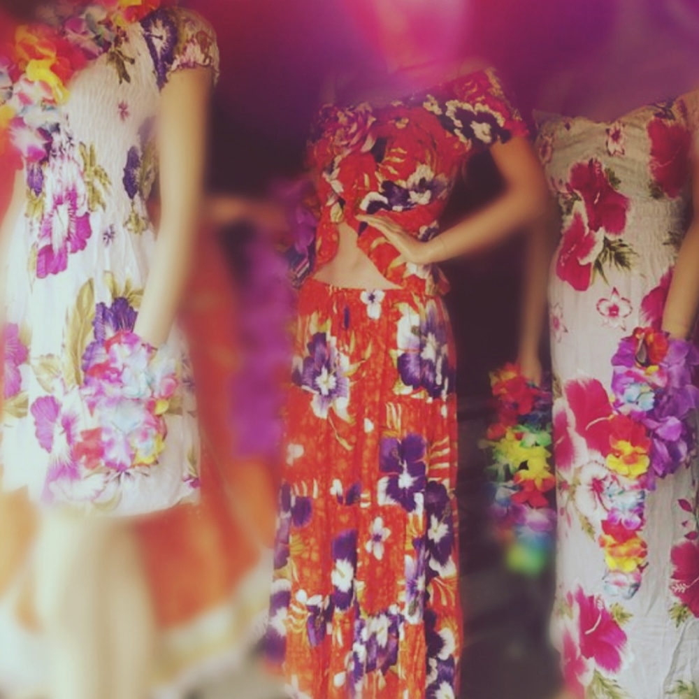 Hawaiian Dress/ 2 piece sets